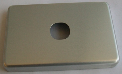 CLIPSAL SINGLE SWITCH BRUSHED ALUMINIUM COVER